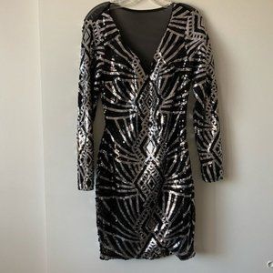 Venus sequin cocktail party dress